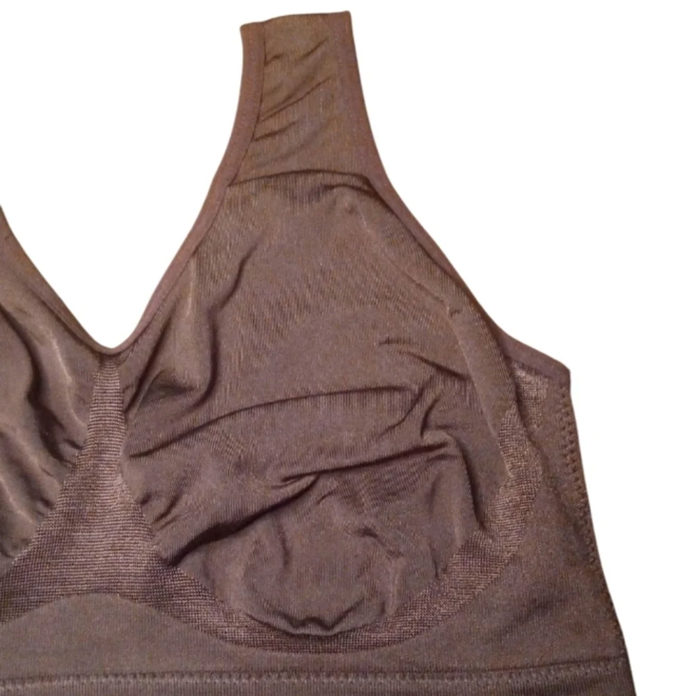 True Kind Throw On Everyday Bralette Chocolate Brown Size Medium